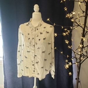 EUC Anthropologie blouse